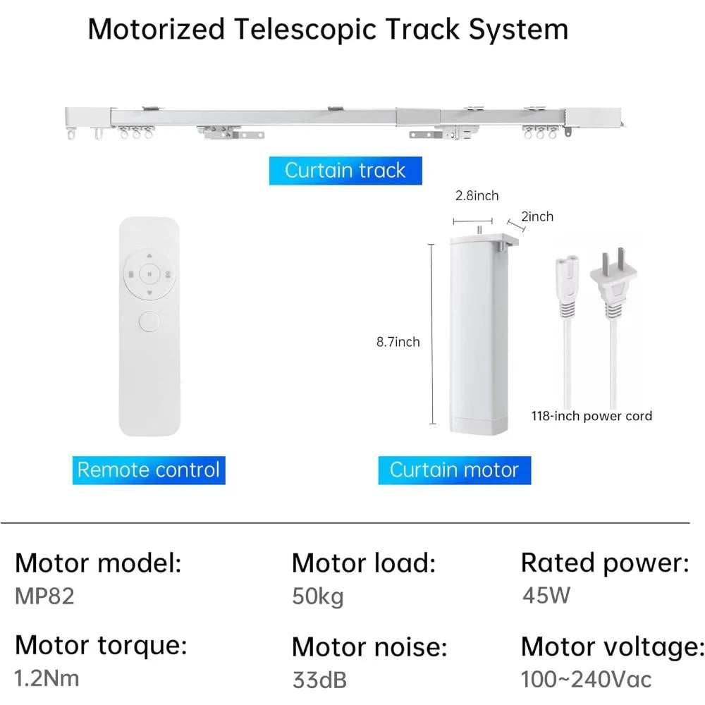 Smart Electric Ceiling-Mounted Curtain System