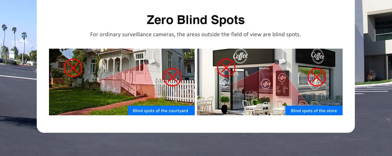 ANSVICAM 6K PTZ Camera – Triple Lens 360° Outdoor WiFi Surveillance (12MP, IP66)