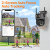 6K 9MP WiFi PTZ Outdoor Camera with Triple Lens & 8X Zoom