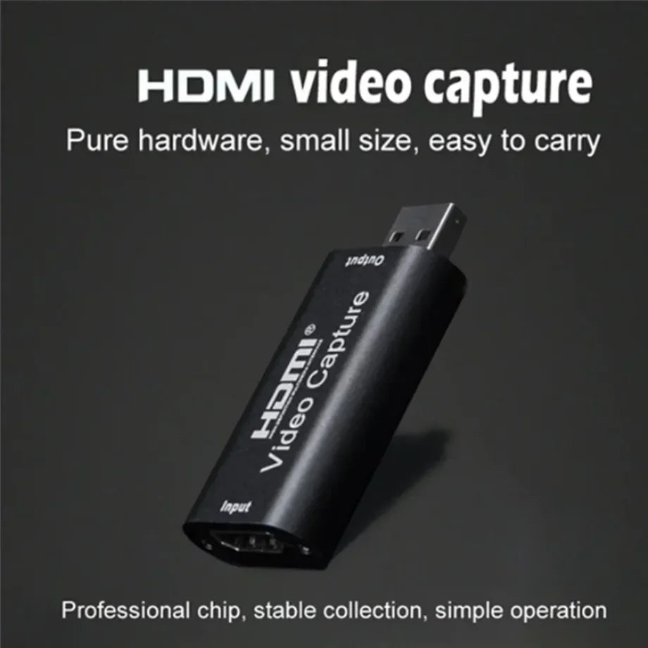 4K USB Video Capture Card – HDMI Grabber for Game, Camera & Live Streaming