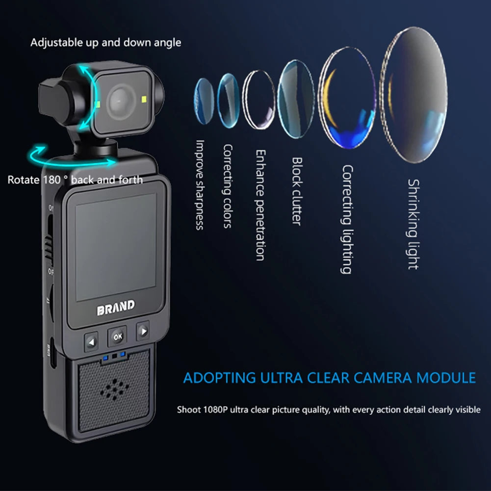 1080P Mini Rotating Action & Body Camera