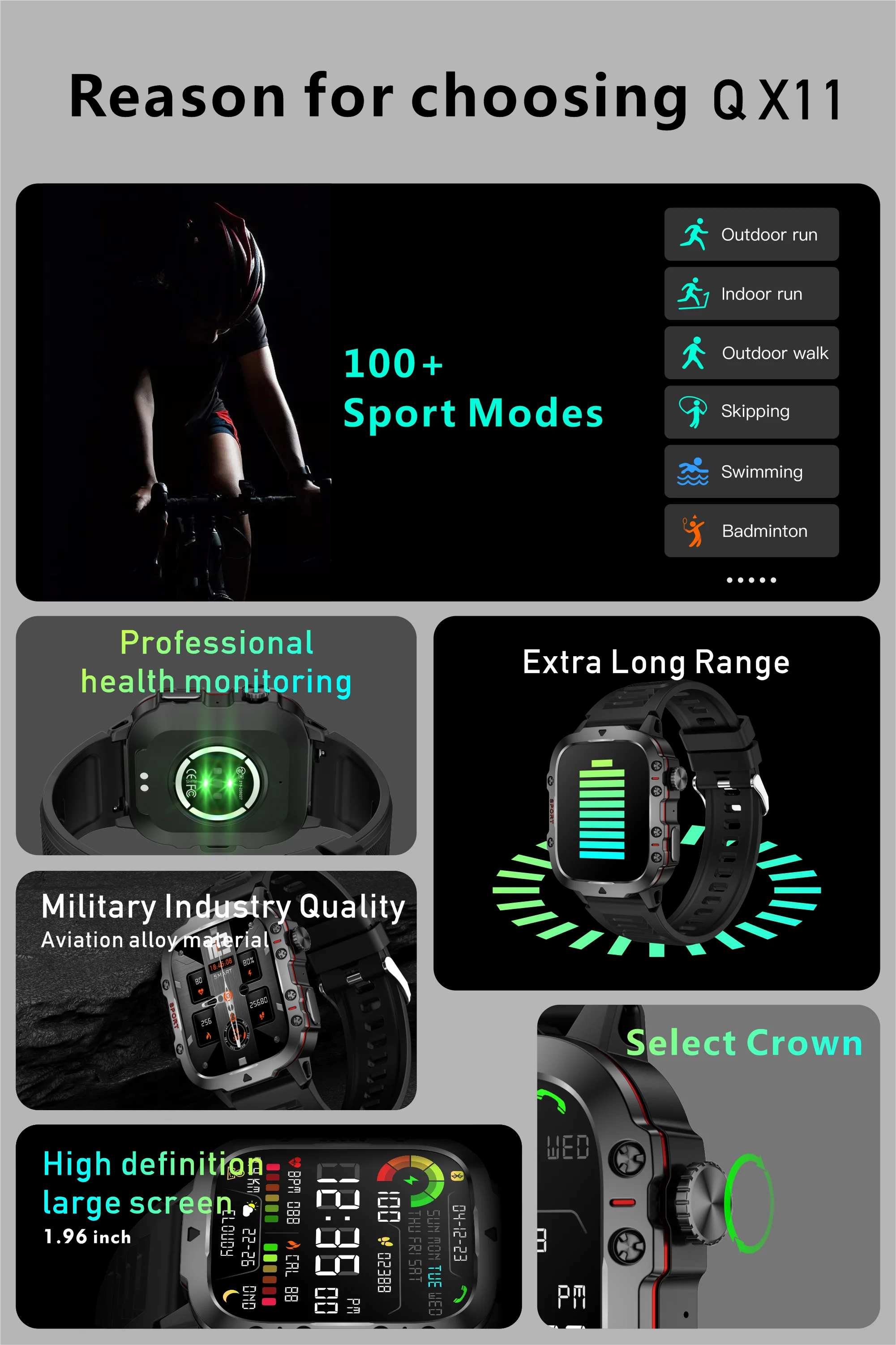 Original 2025 Smart Watch with Bluetooth Call & 3ATM Waterproof