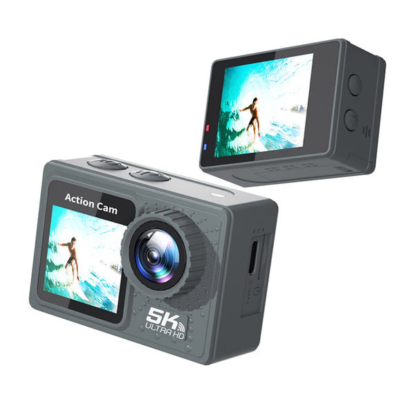 5K/4K 60FPS Dual Screen Waterproof Action Camera
