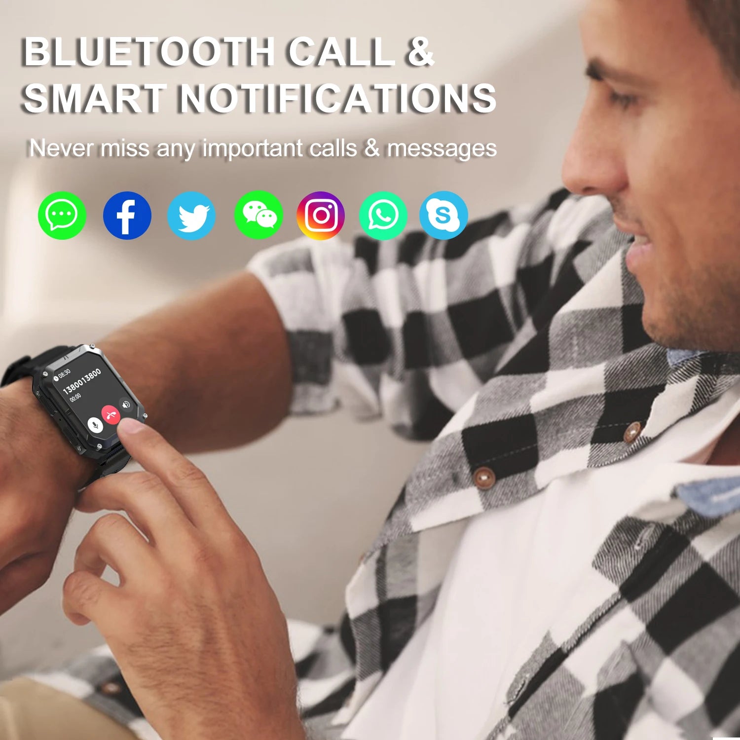 C20 Pro Smart Watch with Voice Assistant