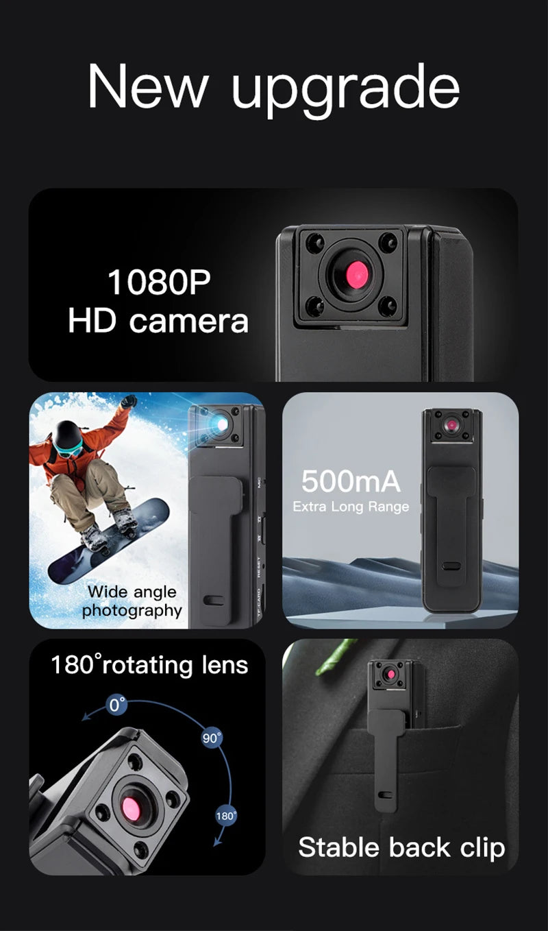 Xiaomi A9 – 1080P HD Mini Camera with Night Vision for Outdoor Sports