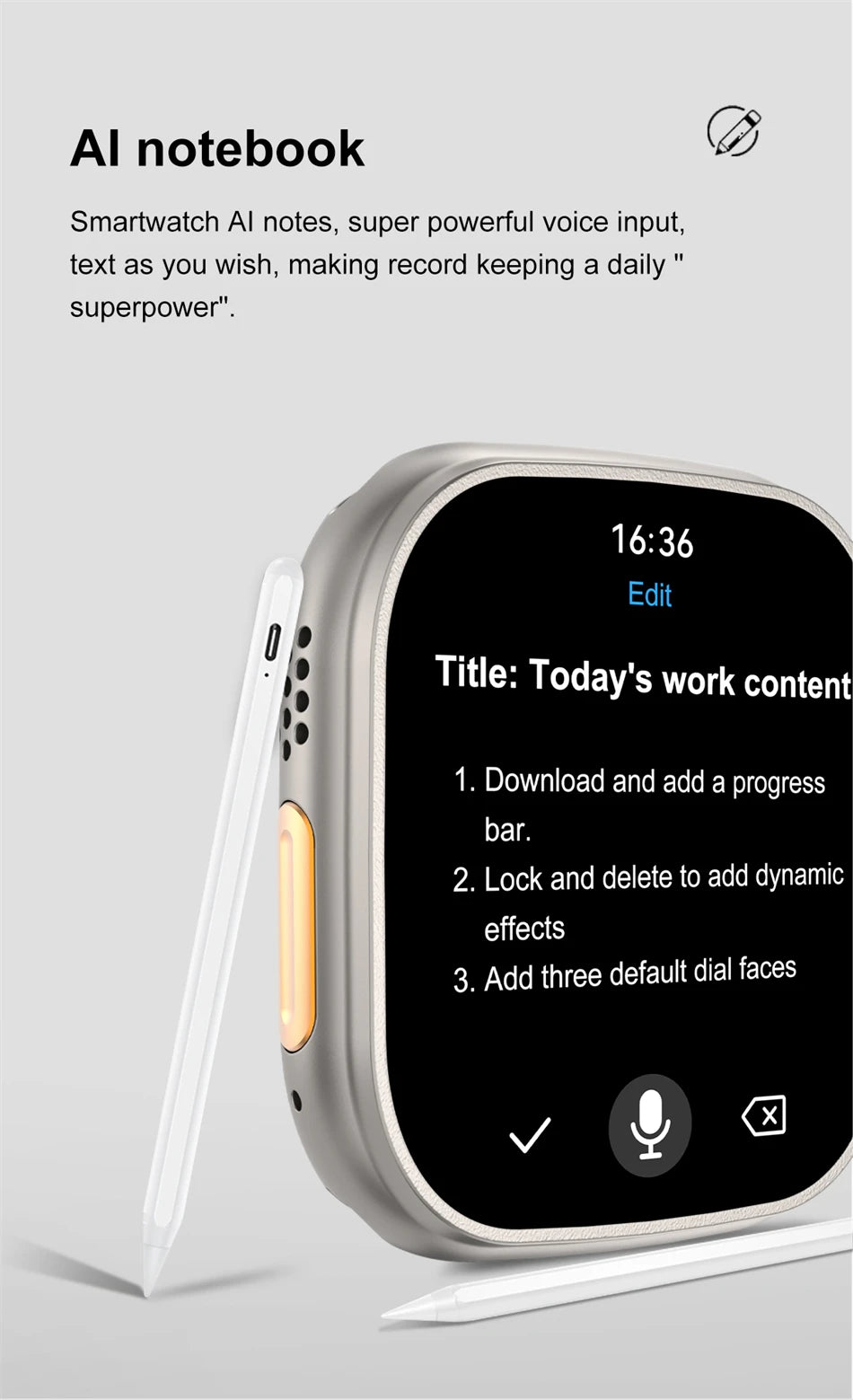 DT Ultra 3 – AMOLED Smartwatch with 4GB Storage, MP3/MP4, ChatGPT & AI Features