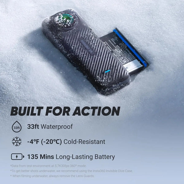 X4 8K 360 Action Camera – Standard Bundle