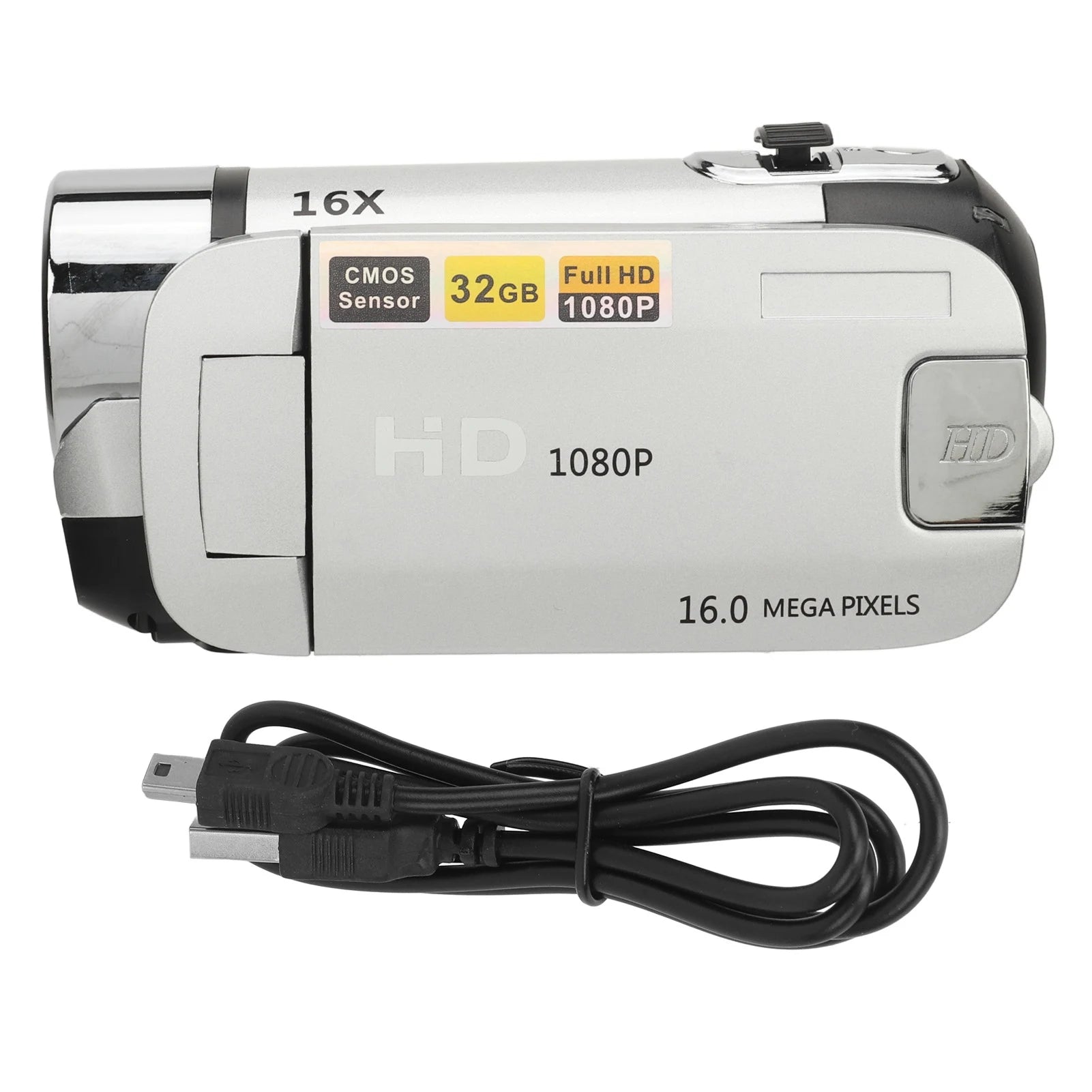 D90 1080P 16MP Digital Camera with 2.4" Rotatable Screen & 16X Zoom