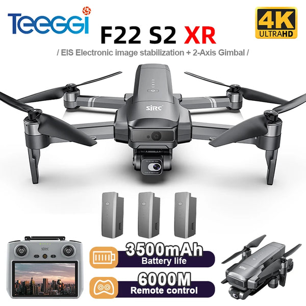 F22 S2 XR PRO+ 4K GPS Drone with Gimbal & Obstacle Avoidance