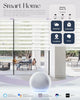 Smart Motorized Zebra Blinds – Alexa & Google Compatible