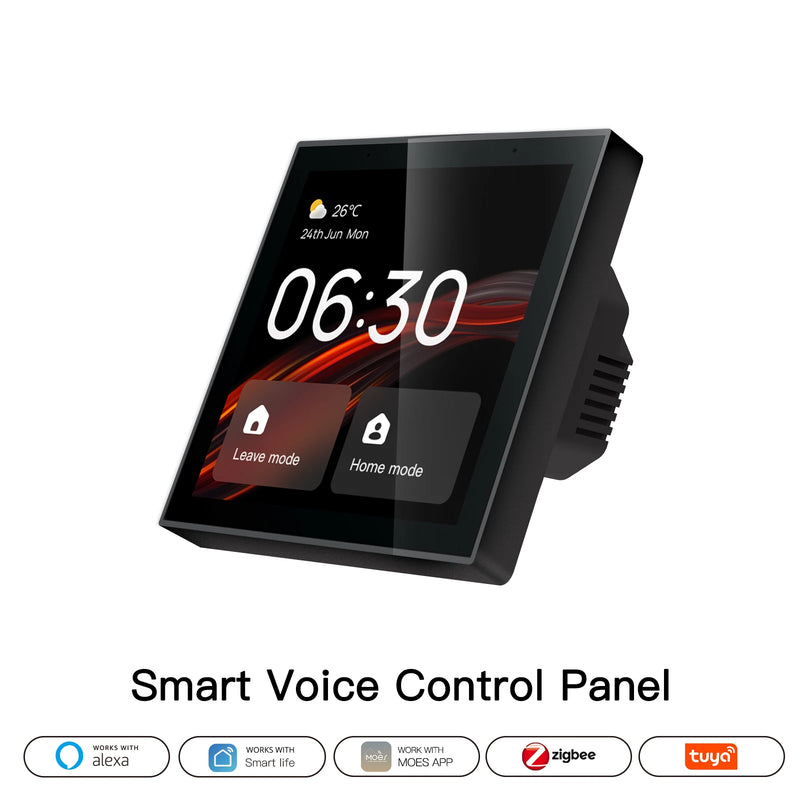 MOES 4" WiFi Touch Panel – Tuya Screen with Alexa & Zigbee Gateway Integration