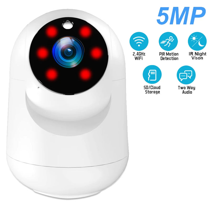 5MP WiFi Indoor Camera with AI Motion Detection & Baby Monitor