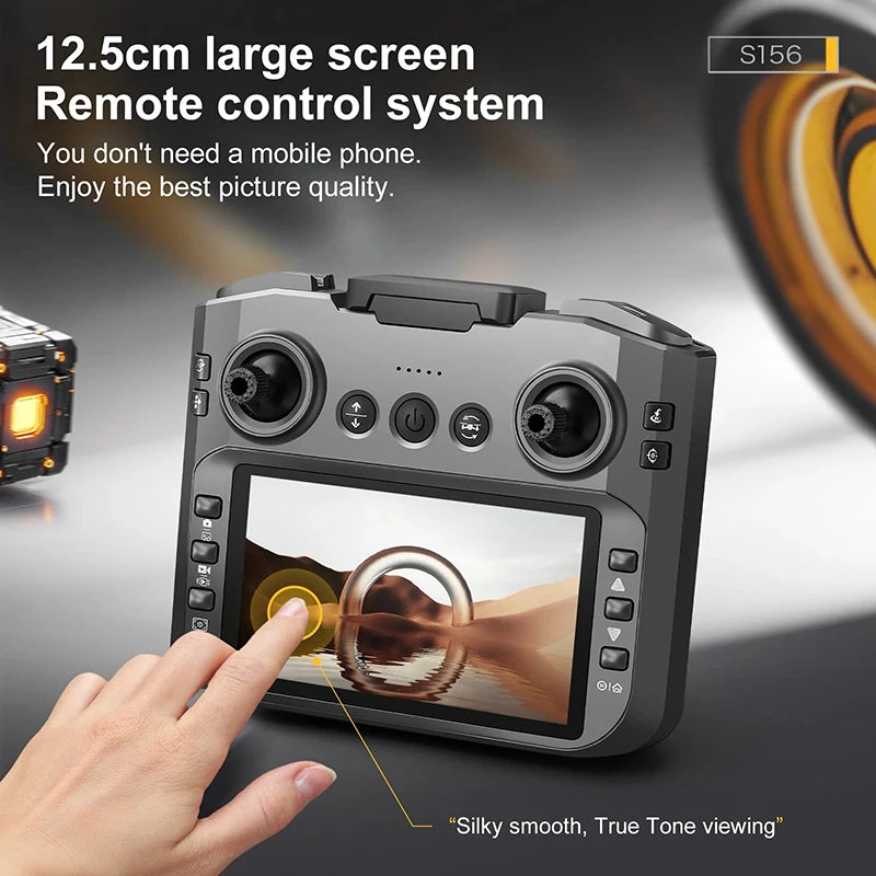 S156 2025 Professional 8K Drone with 5G WiFi FPV, Screen Remote & Obstacle Avoidance