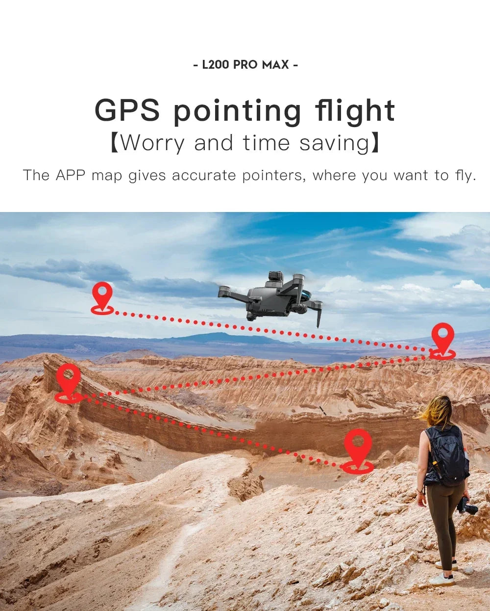 L200 PRO MAX Drone – 4K GPS Quadcopter with 2-Axis Gimbal & Obstacle Avoidance