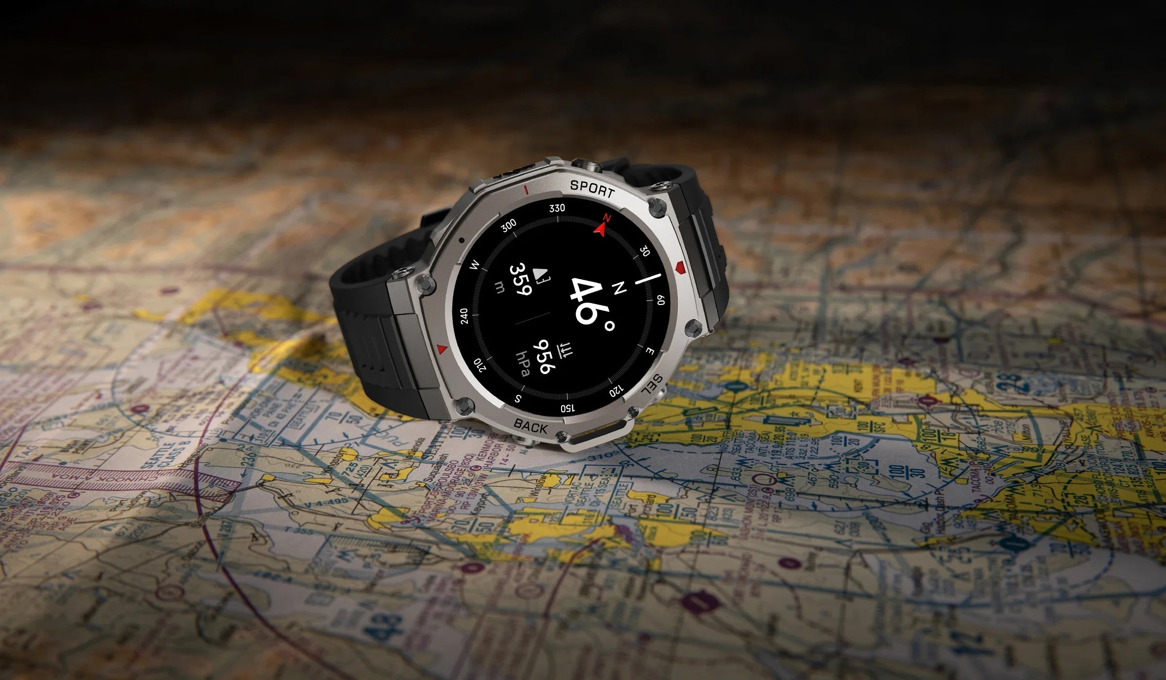 2025 GPS Smartwatch – AMOLED, Compass, Altimeter, 60-Day Battery, Bluetooth Call