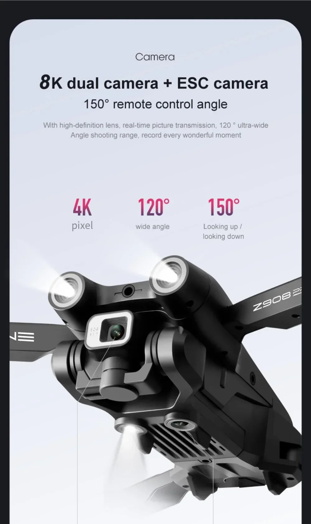 Xiaomi Mijia Z908 Pro/MAX 8K Drone with 3-Sided Obstacle Avoidance & 4K ESC Camera