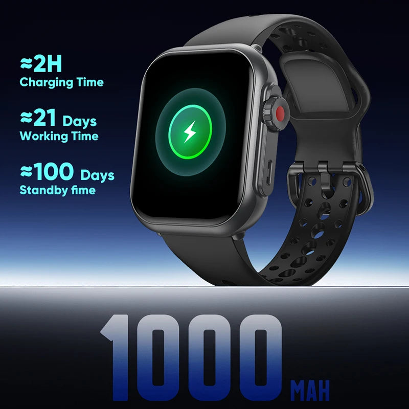 Watch Ultra 2 SE – AMOLED Smartwatch with GPS, Bluetooth Call & 1000mAh Battery