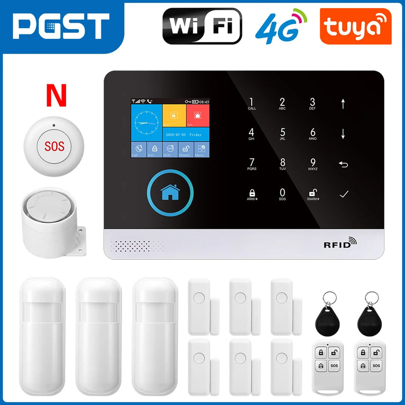 4G WiFi Smart Home Security Alarm System