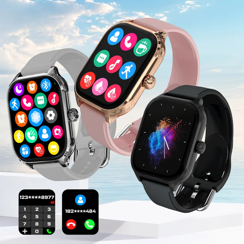 LAXASFIT H9 Smartwatch 2025 – Bluetooth Call & Health Monitor