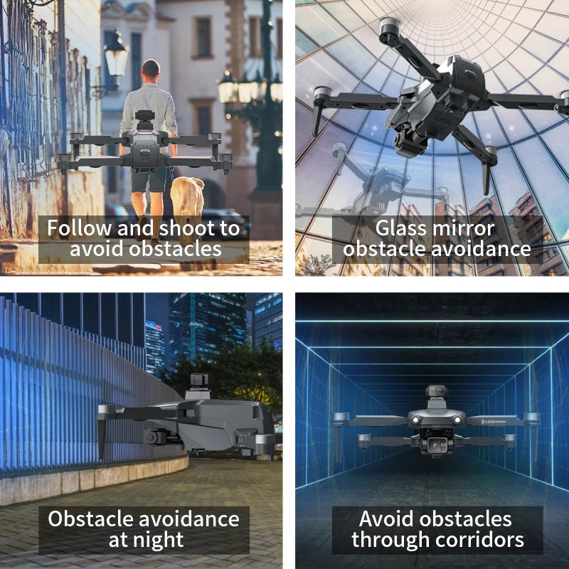 L600 PRO MAX 4K GPS Drone – Dual Camera, 3-Axis Gimbal & 360° Obstacle Avoidance