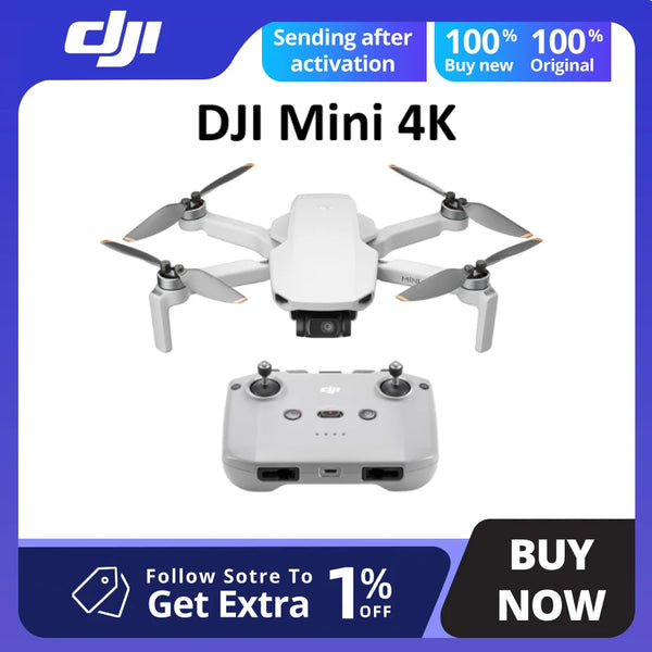 DJI Mini 4K Drone – Compact 4K/30fps HDR Camera with FHD Video Transmission
