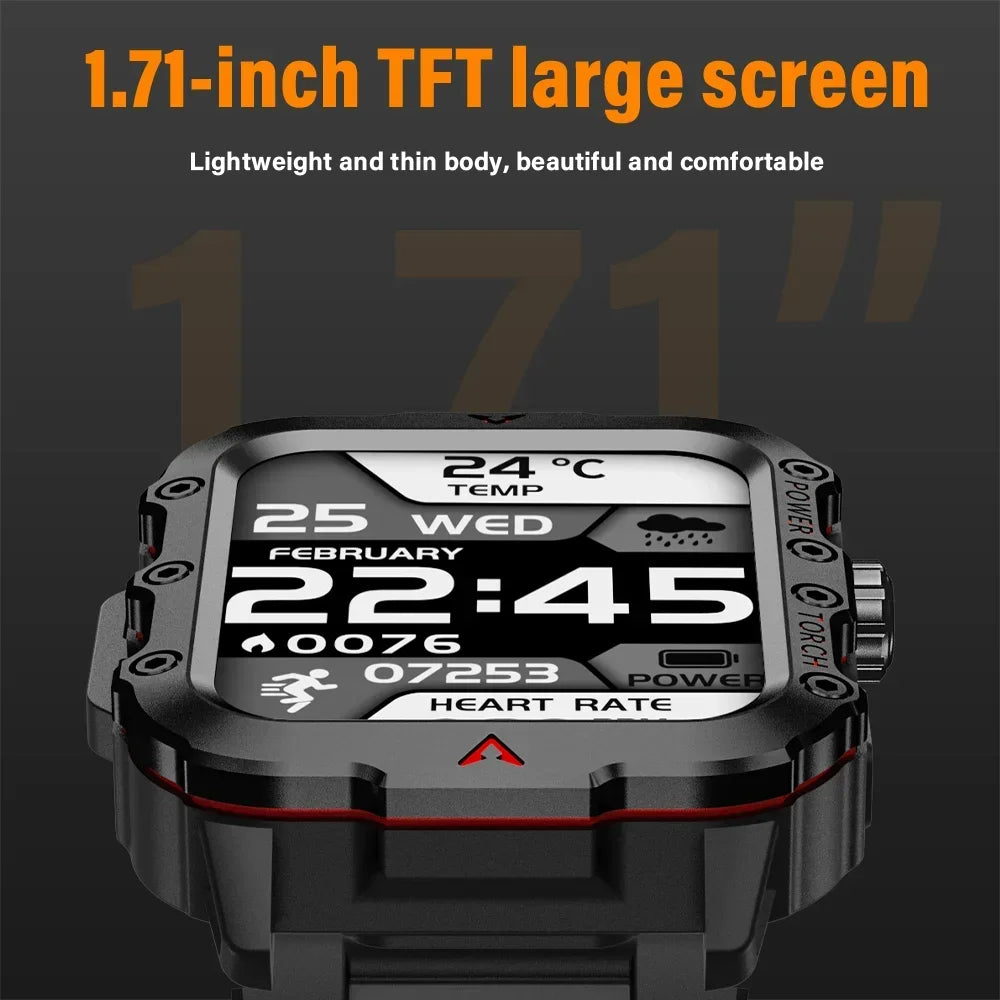2024 LED Men’s Smartwatch – Bluetooth Call & Health Tracker