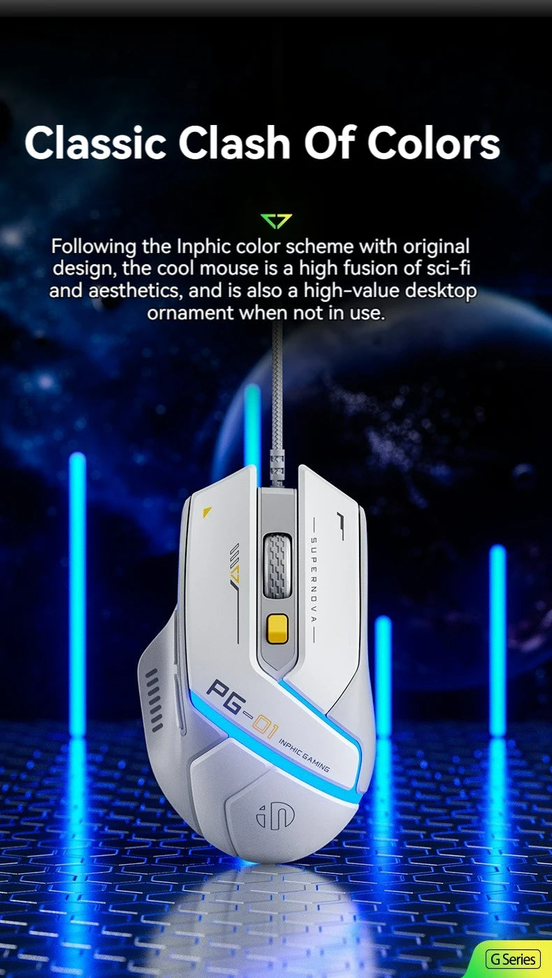 Inphic PG1 Wired RGB Gaming Mouse