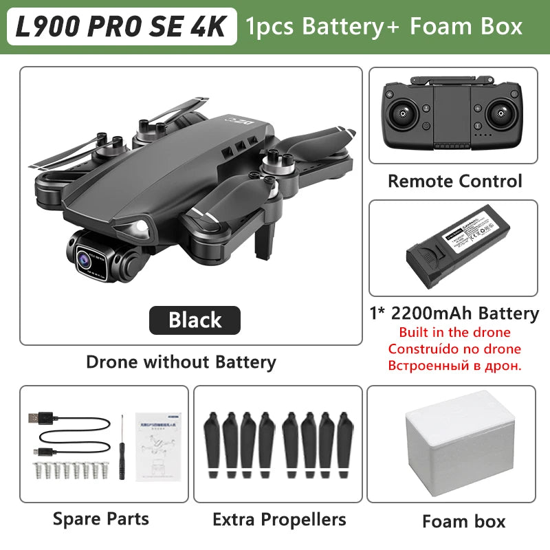 LYZRC L900 PRO 4K Drone – GPS FPV Quadcopter with Dual Camera & 5G WiFi