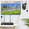 6K 9MP WiFi PTZ Outdoor Camera with Triple Lens & 8X Zoom