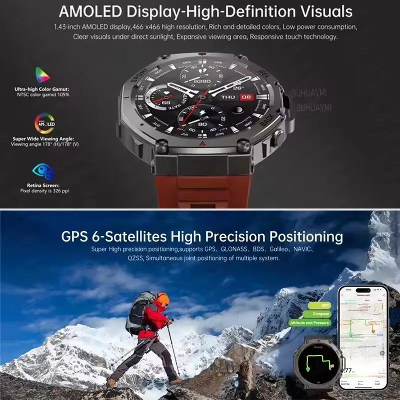 T-Rex 3 Ultra GPS Military Smartwatch