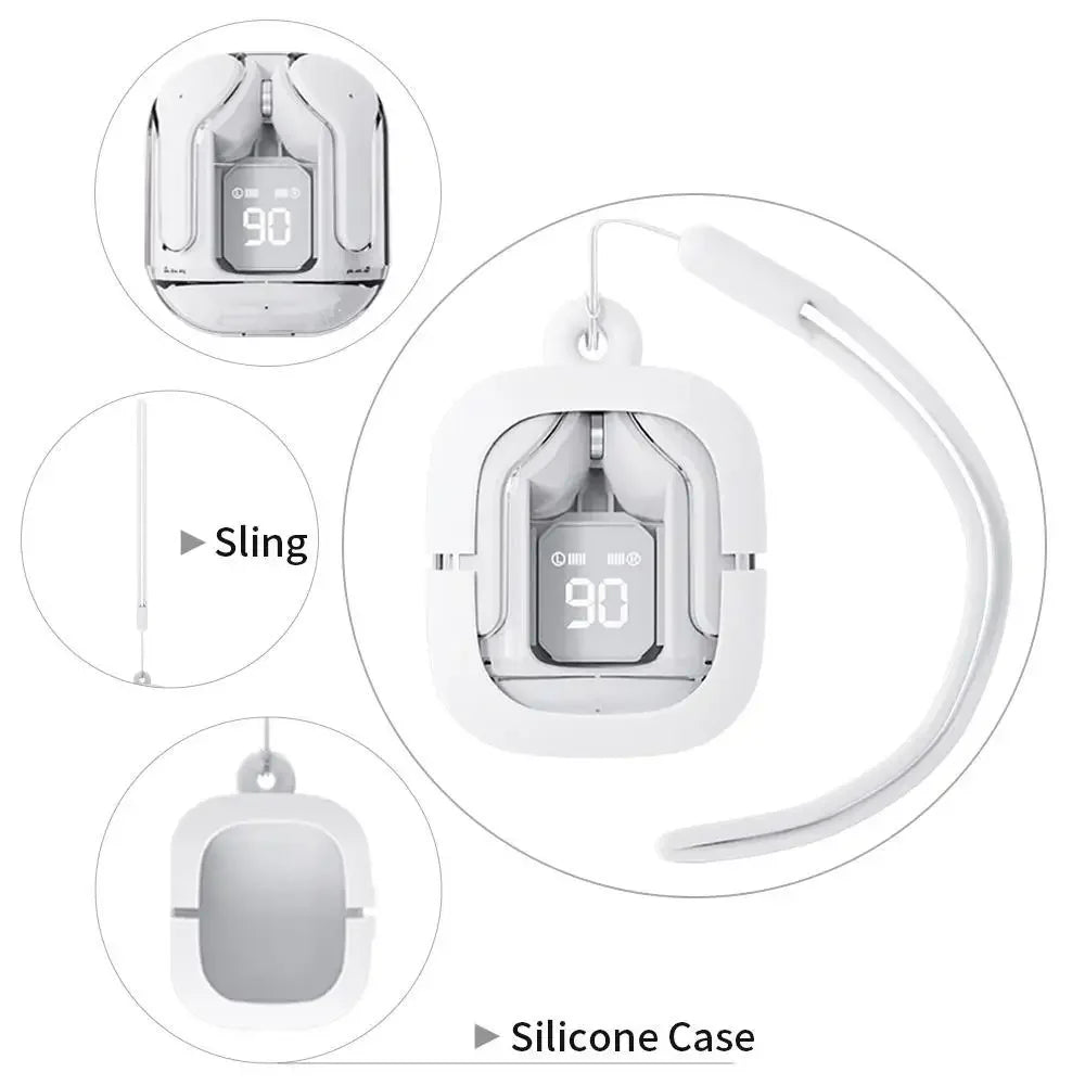 T2 TWS Gaming Earbuds – Bluetooth 5.3 HiFi Stereo with Noise Reduction + Free Case & Lanyard