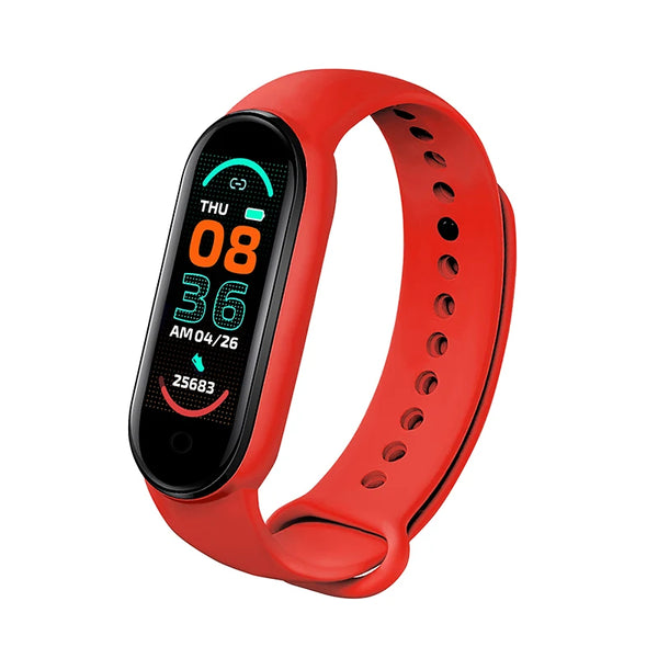 M6 Fitness Smartwatch – Waterproof Health Tracker for Men & Women