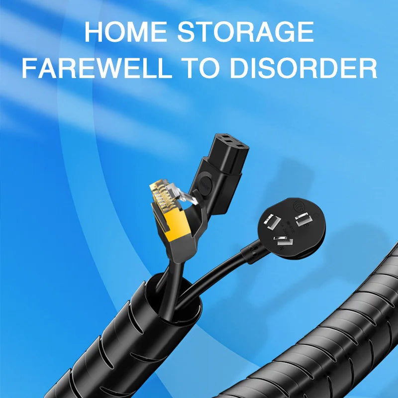 2M Spiral Cable Organizer – Wire Protector & Management Tube (10–32mm)