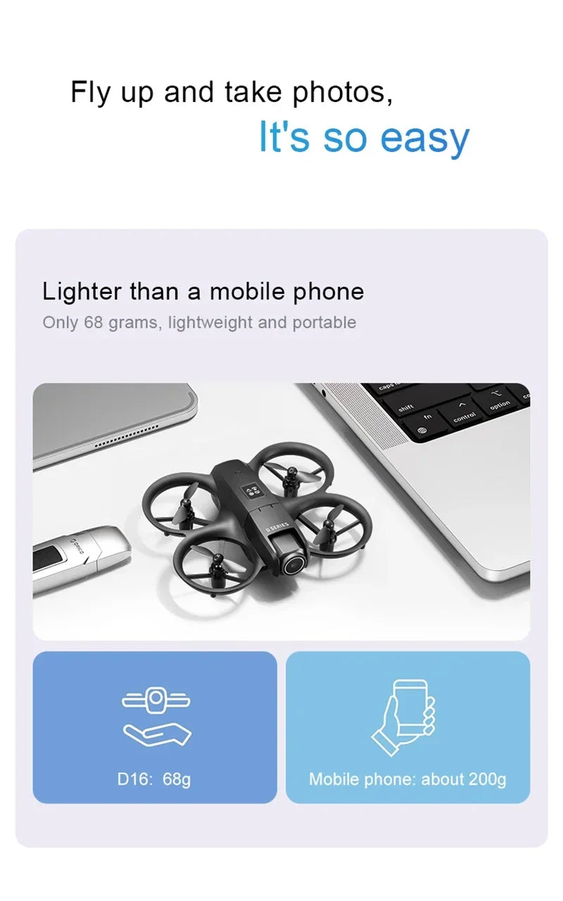 Xiaomi D16 Mini 8K Dual Camera GPS Drone with 180° Adjustable Lens & Obstacle Avoidance