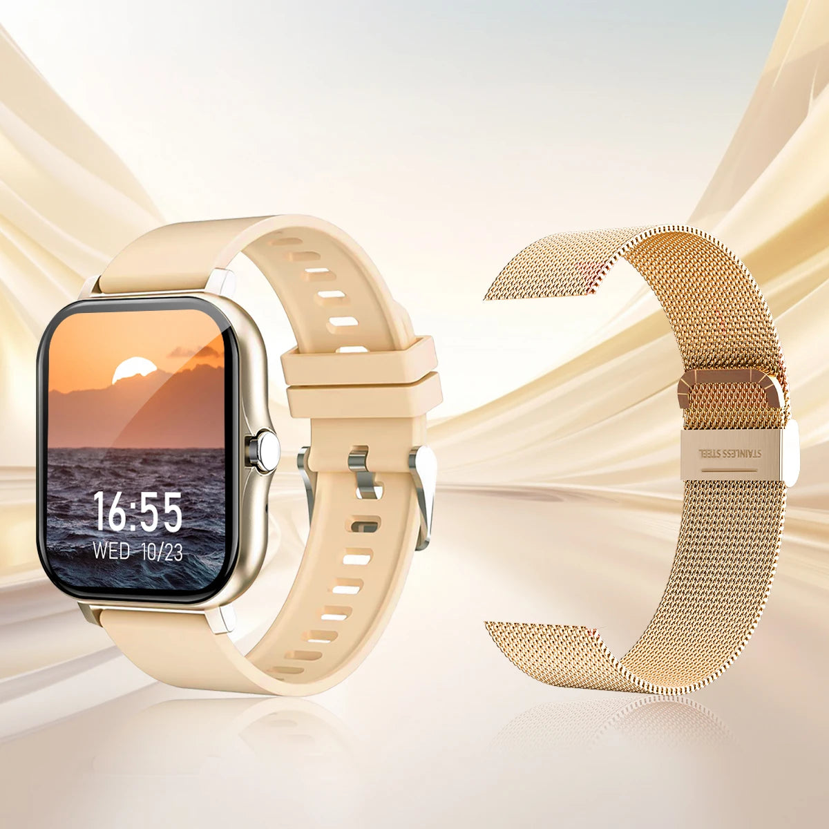 Smart Watch with Wireless Calling & Fitness Tracking