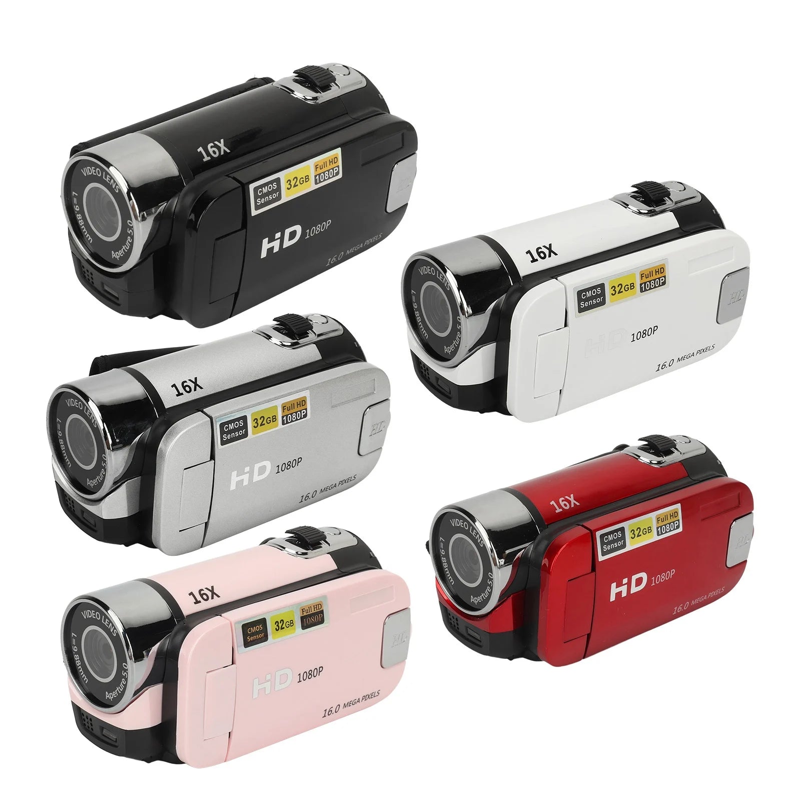 D90 1080P 16MP Digital Camera with 2.4" Rotatable Screen & 16X Zoom