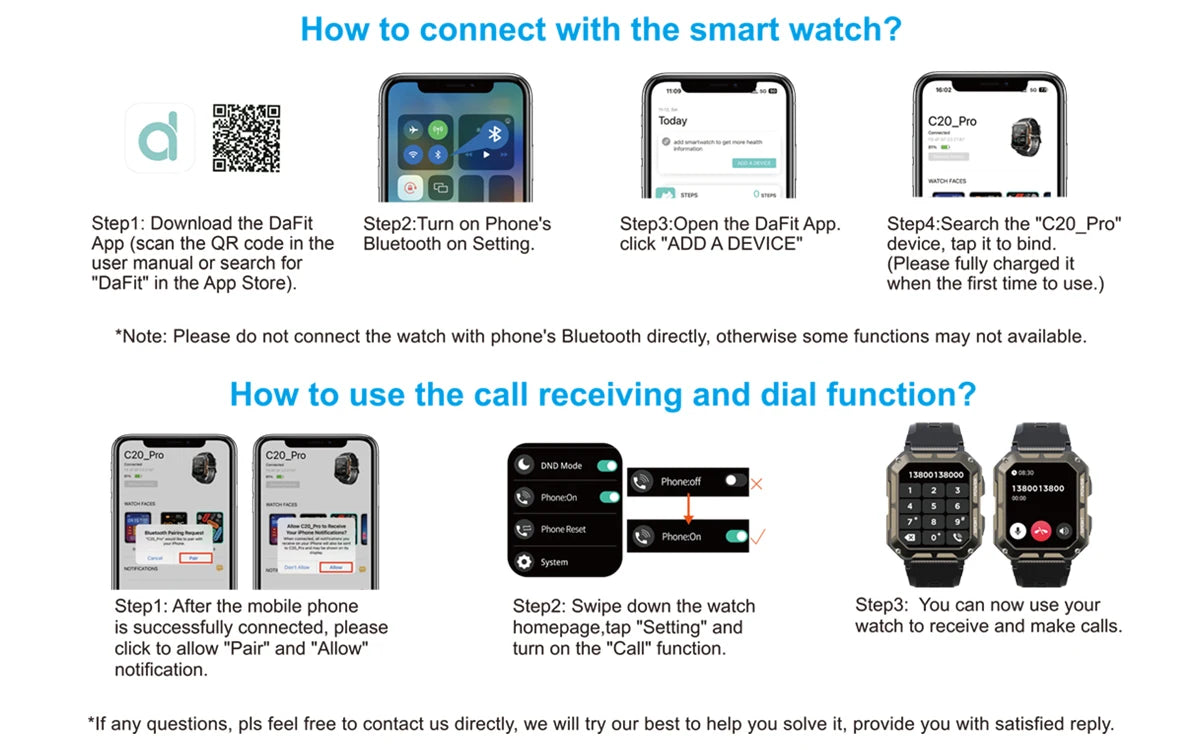 C20 Pro Smart Watch with Voice Assistant