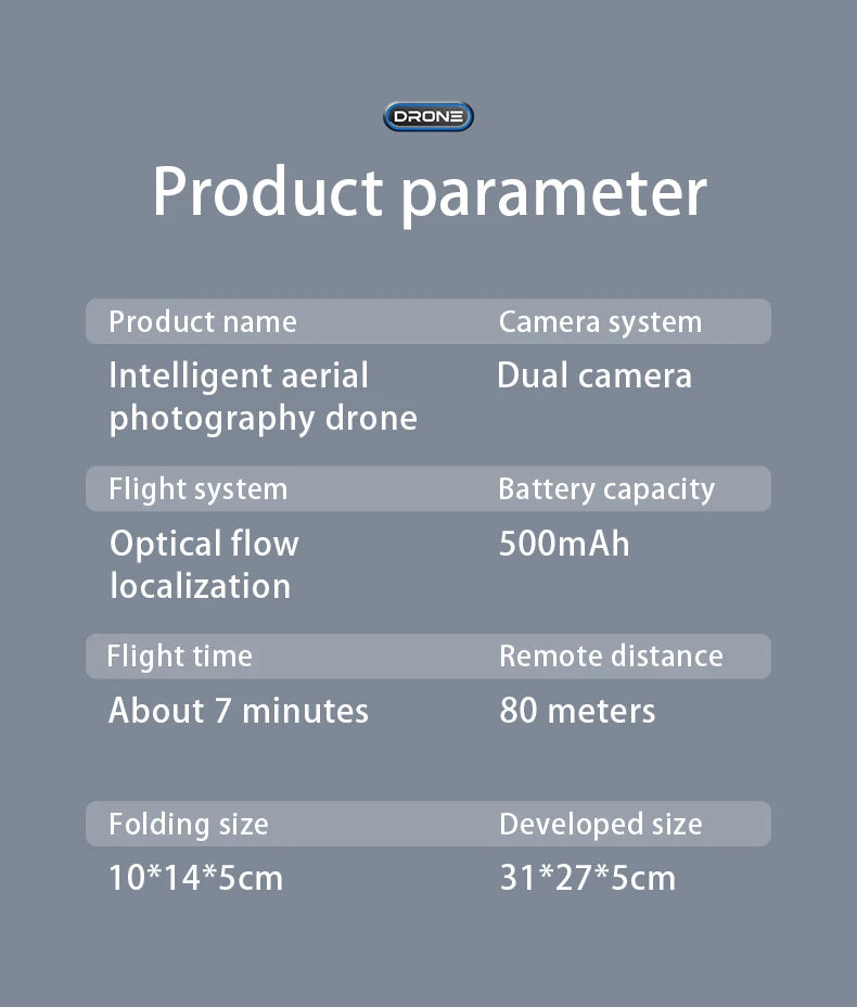 KBDFA E88 8K HD Foldable RC Drone with Wide-Angle Camera