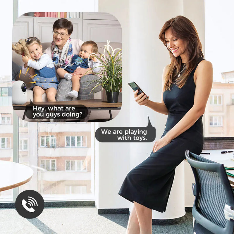 5MP/3MP WiFi Smart Indoor Camera with AI Tracking & Baby Monitor