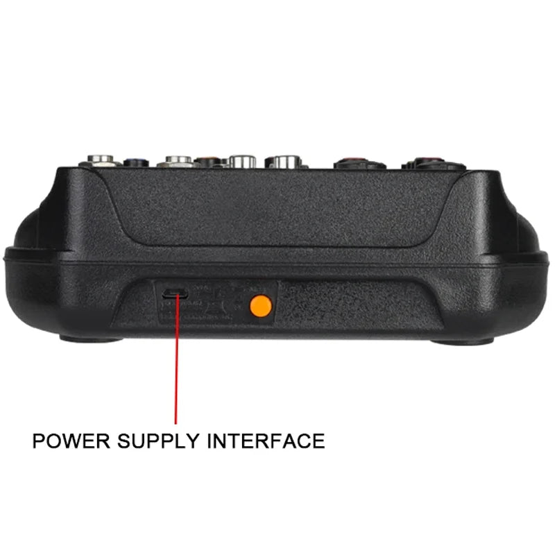 4-Channel DJ Mixer – Bluetooth Console with USB & 48V Phantom Power