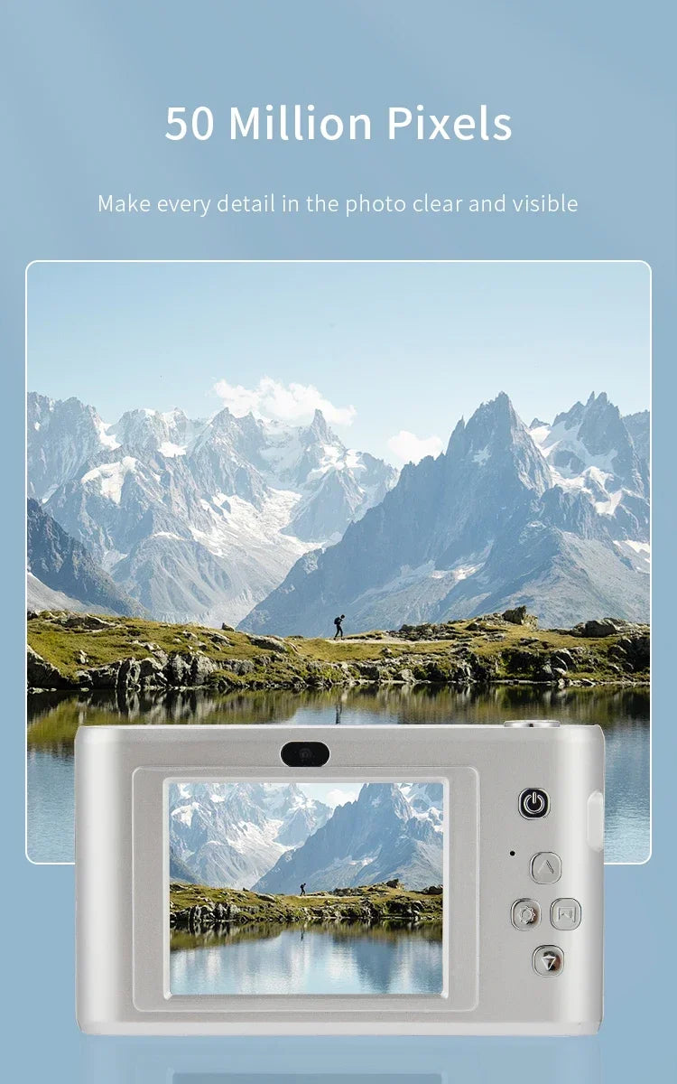 4K 50MP Travel Selfie Camera with Zoom