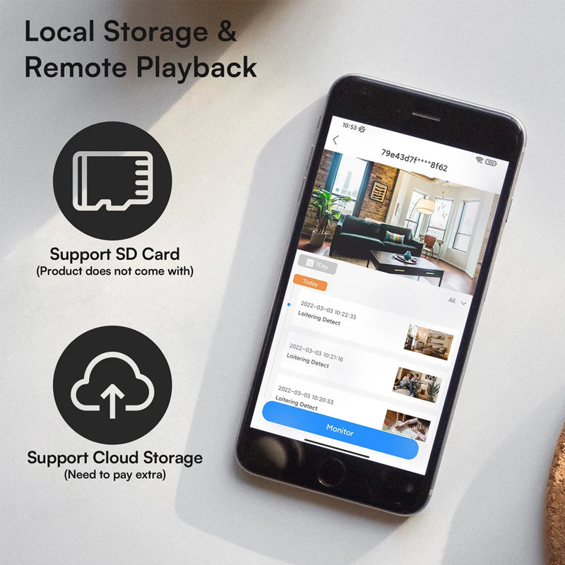 5MP WiFi Indoor Camera with AI Motion Detection & Baby Monitor