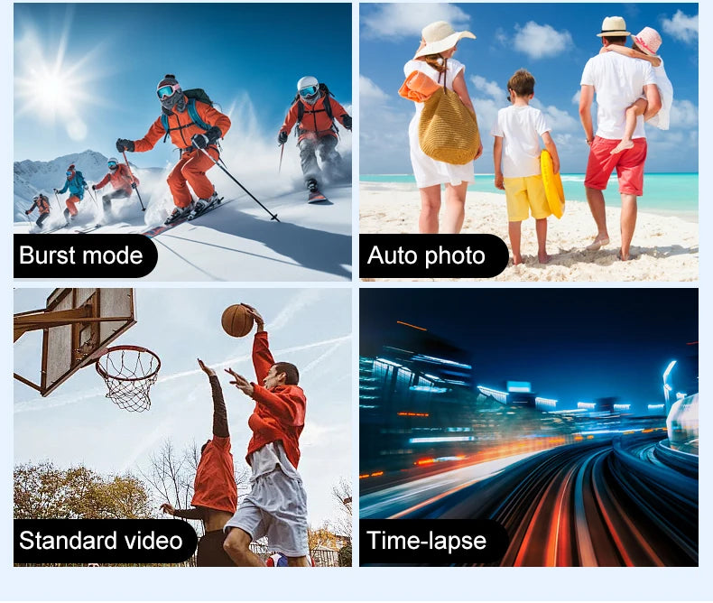 4K Action Camera with WiFi & Waterproof Case