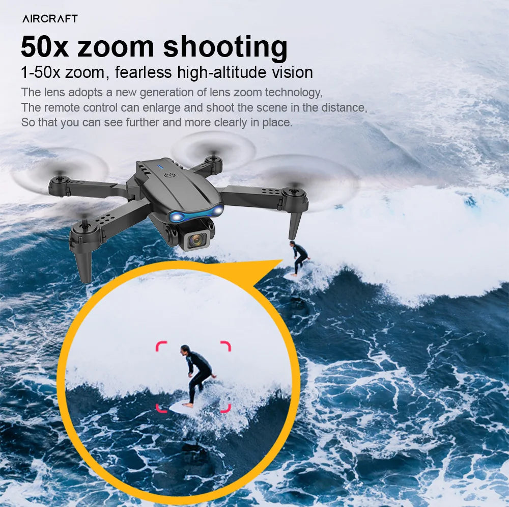 KBDFA E99Pro 8K Dual Camera WiFi FPV Drone with Obstacle Avoidance