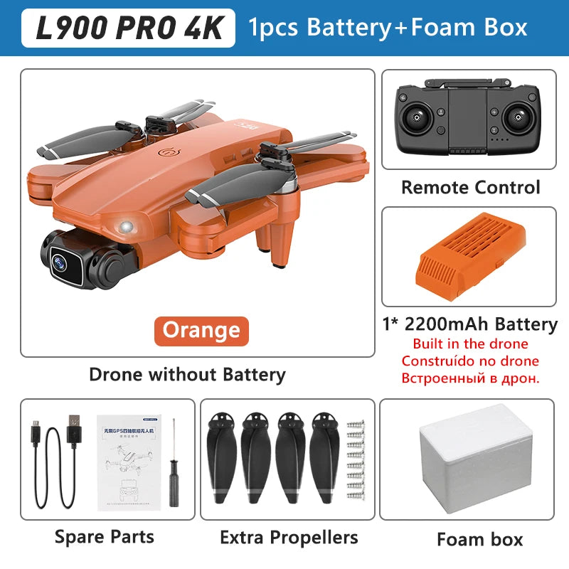 LYZRC L900 PRO 4K Drone – GPS FPV Quadcopter with Dual Camera & 5G WiFi