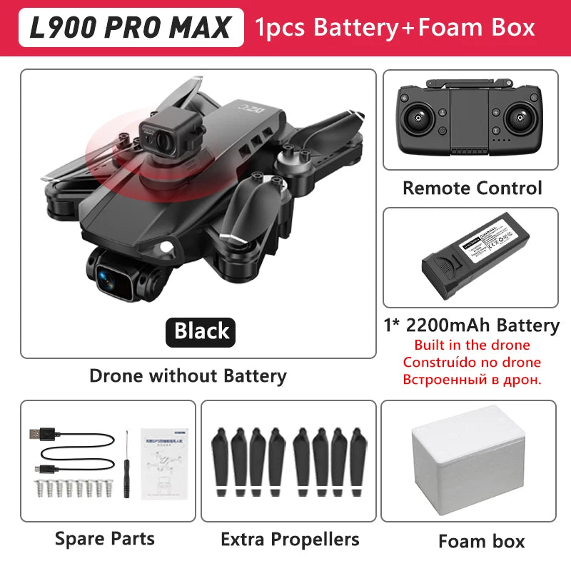 LYZRC L900 PRO 4K Drone – GPS FPV Quadcopter with Dual Camera & 5G WiFi