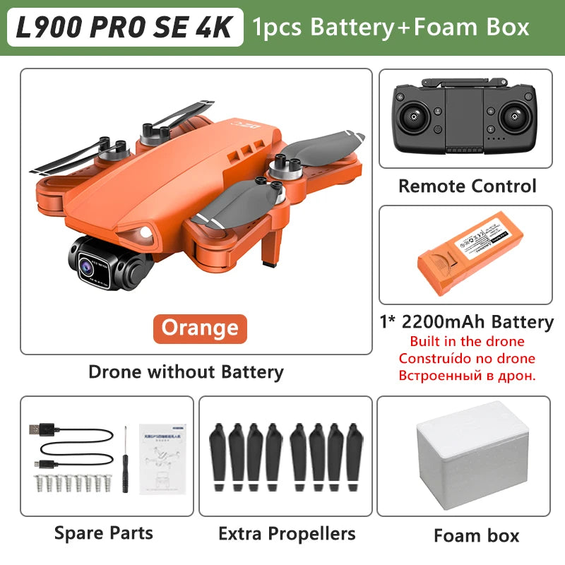 LYZRC L900 PRO 4K Drone – GPS FPV Quadcopter with Dual Camera & 5G WiFi