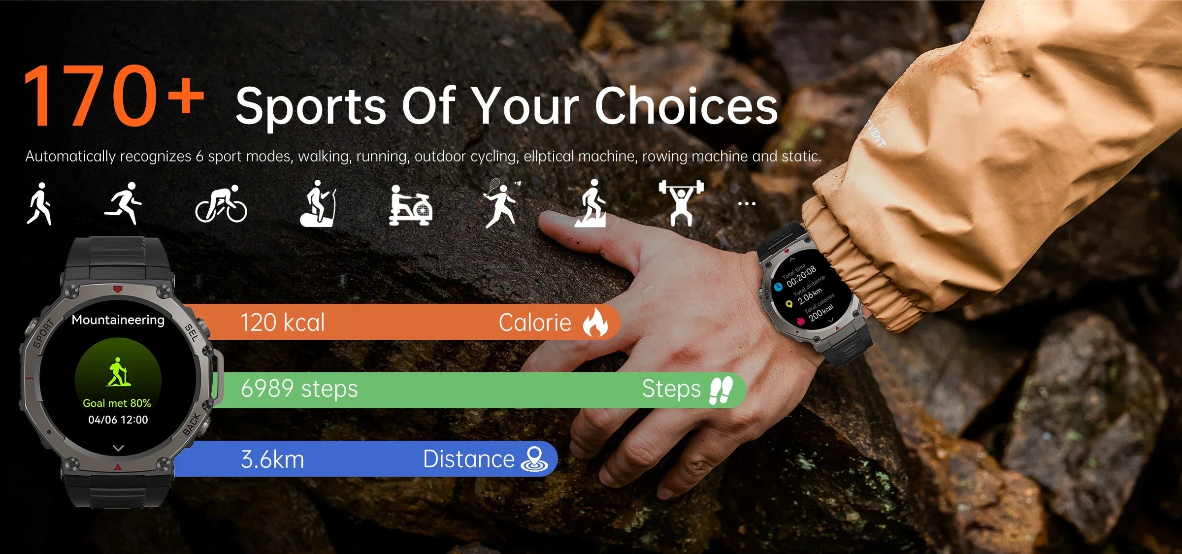 2025 GPS Smartwatch – AMOLED, Compass, Altimeter, 60-Day Battery, Bluetooth Call