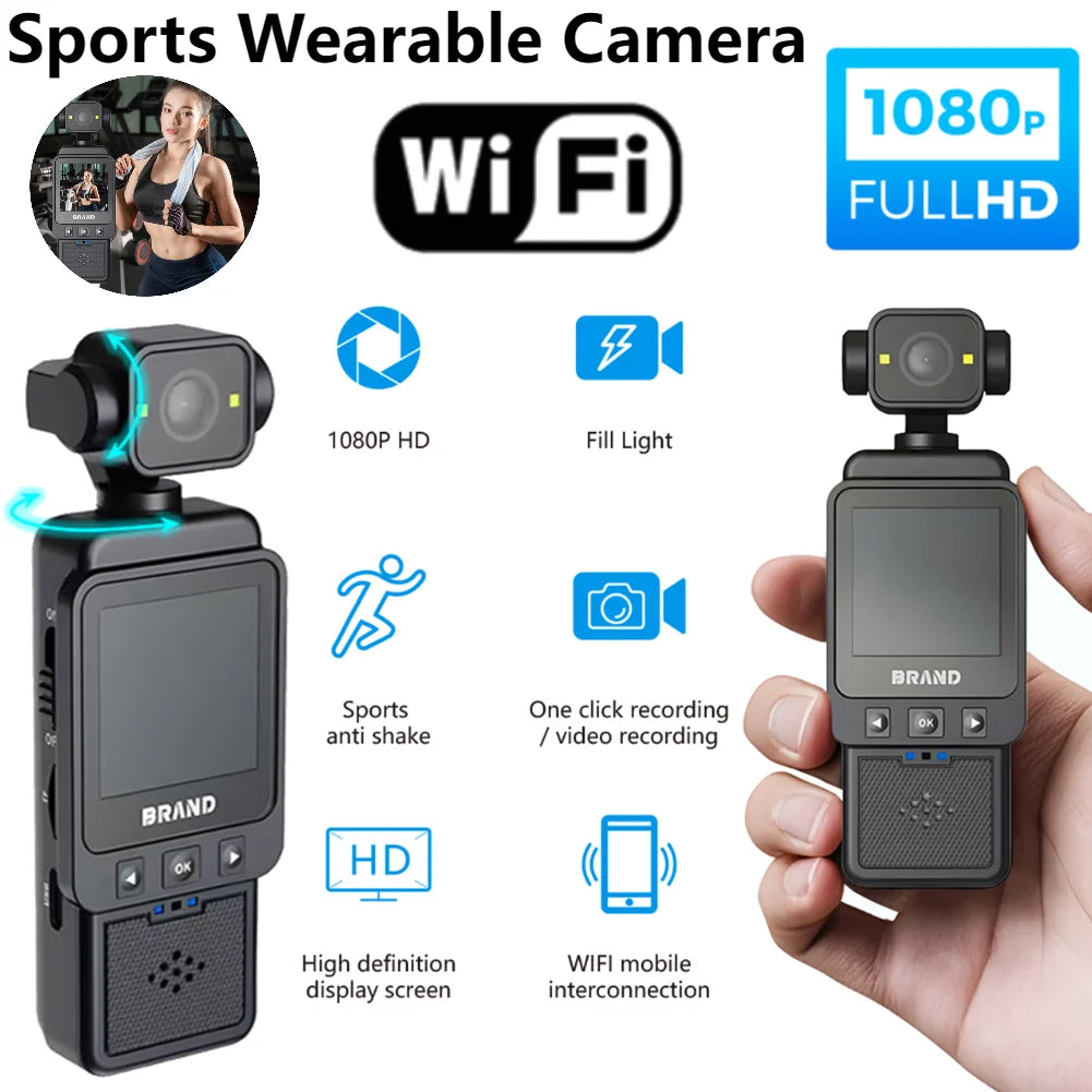 1080P Mini Rotating Action & Body Camera