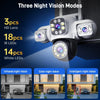ANSVICAM 6K PTZ Camera – Triple Lens 360° Outdoor WiFi Surveillance (12MP, IP66)